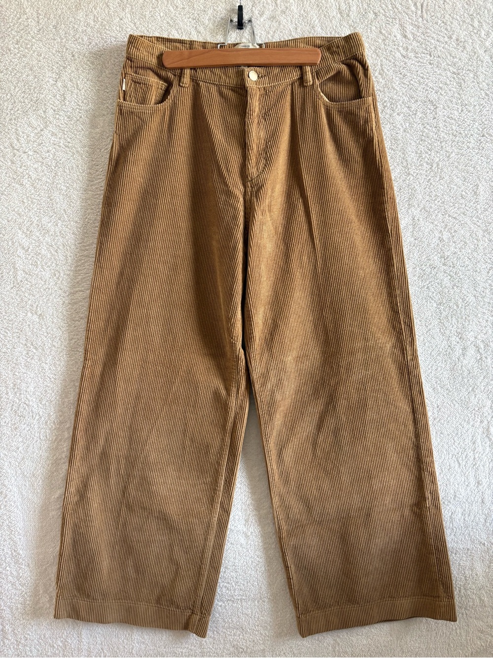 DL1961 Zoie Relaxed Vintage Wide Leg Corduroy Pants Amaretti 100% Cotton Size 30